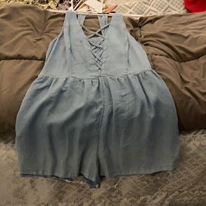 American Eagle Denim Romper